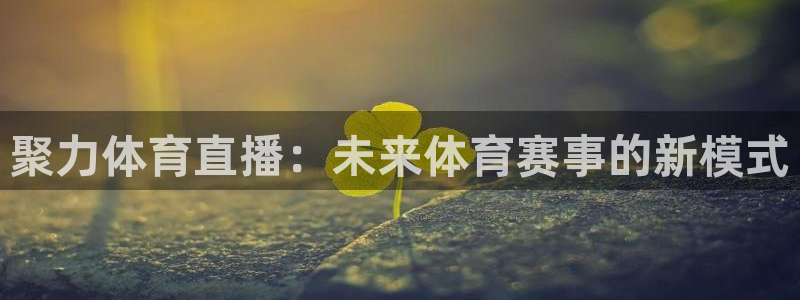 聚力体育直播：未来体育赛事的新模式